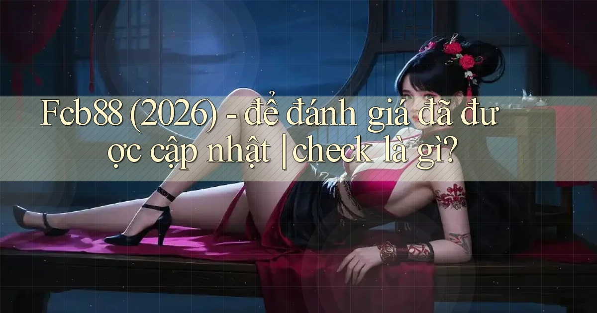 Fcb88 (2026)   để đánh giá đã được cập nhật check là gì