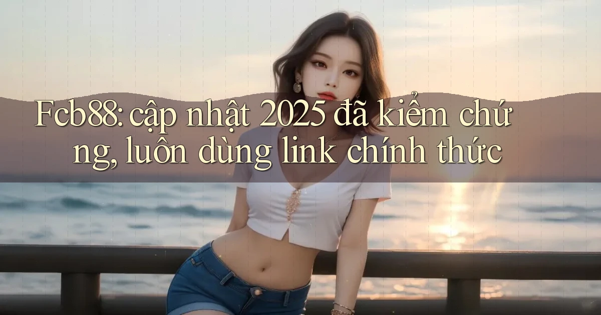 Fcb88 cập nhật 2025 đã kiểm chứng, luôn dùng link chính thức