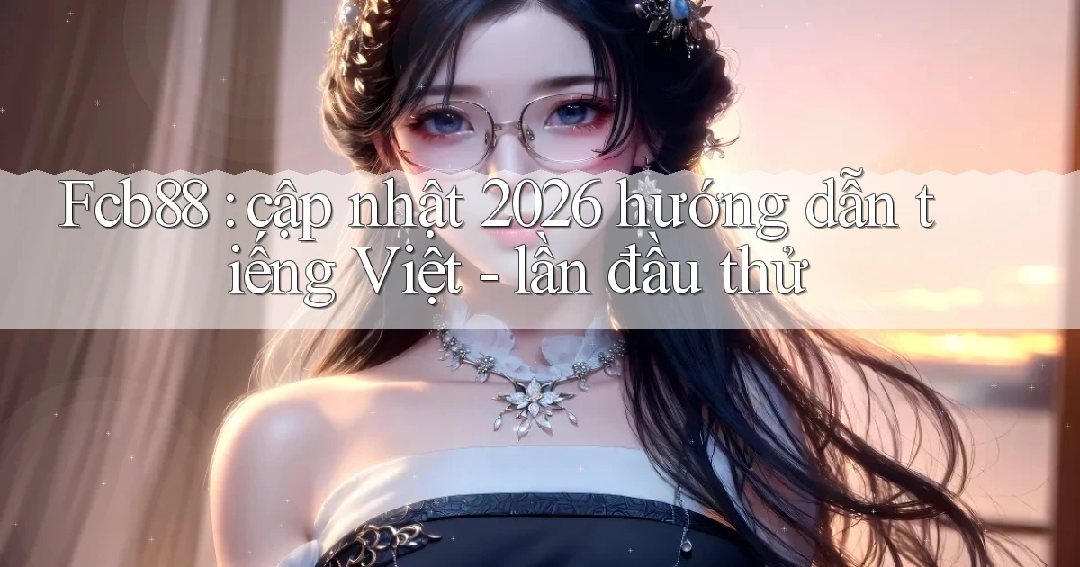 Fcb88 cập nhật 2026 hướng dẫn tiếng Việt   lần đầu thử