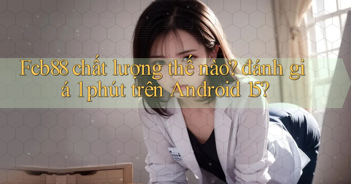 Fcb88 chất lượng thế nào đánh giá 1 phút trên Android 15