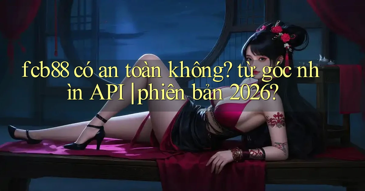 fcb88 có an toàn không từ góc nhìn API phiên bản 2026