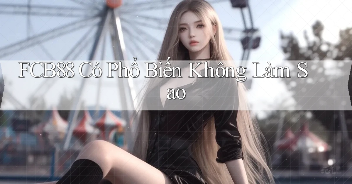fcb88 có phổ biến không làm sao