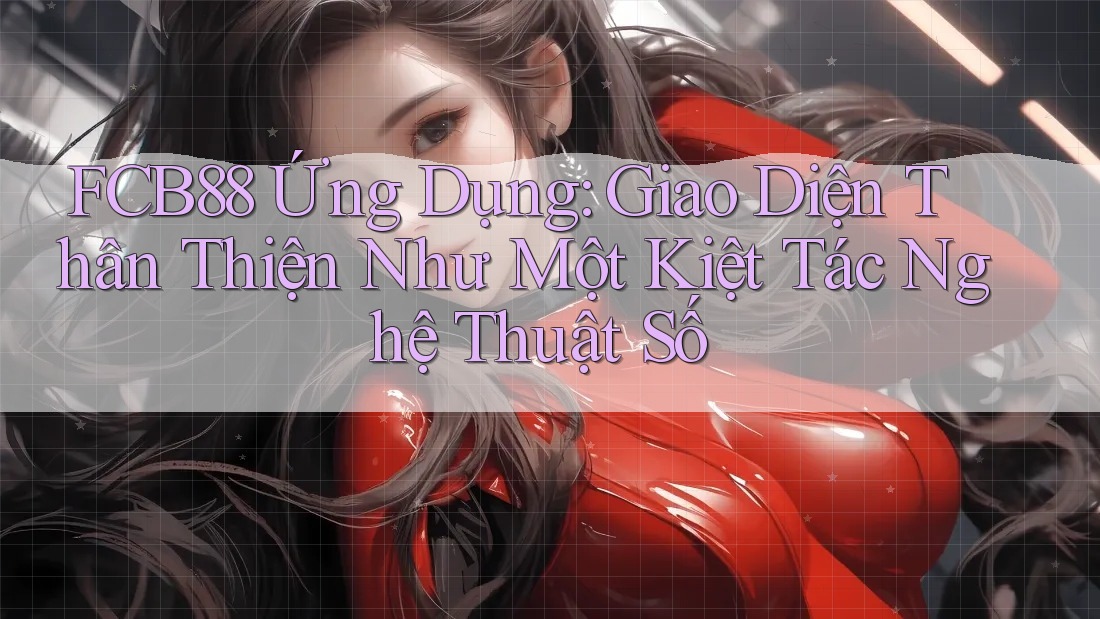 FCB88 Ứng Dụng: Giao Diện Thân Thiện Như Một Kiệt Tác Nghệ Thuật Số