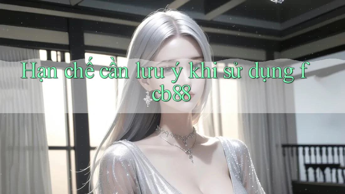 Hạn chế cần lưu ý khi sử dụng fcb88