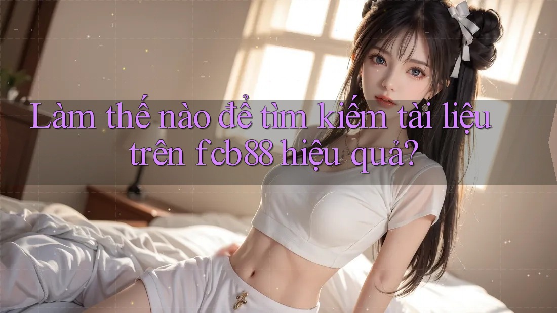 Làm thế nào để tìm kiếm tài liệu trên fcb88 hiệu quả?