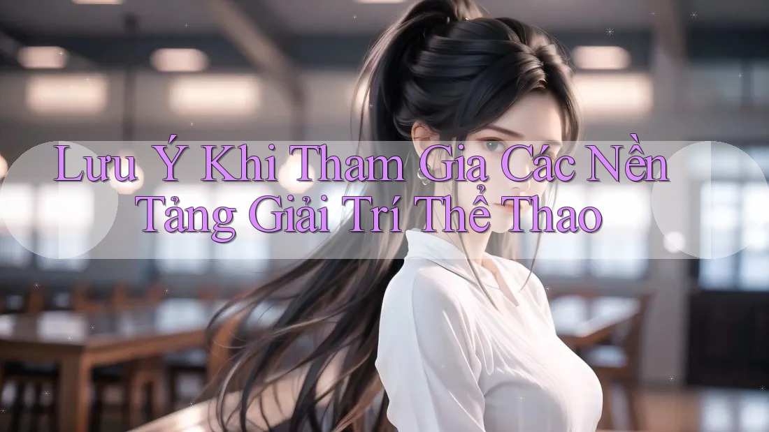 Lưu Ý Khi Tham Gia Các Nền Tảng Giải Trí Thể Thao