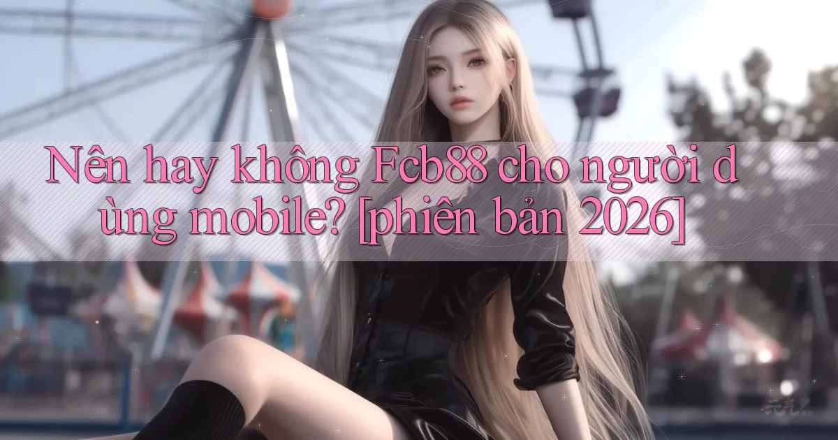 Nên hay không Fcb88 cho người dùng mobile [phiên bản 2026]