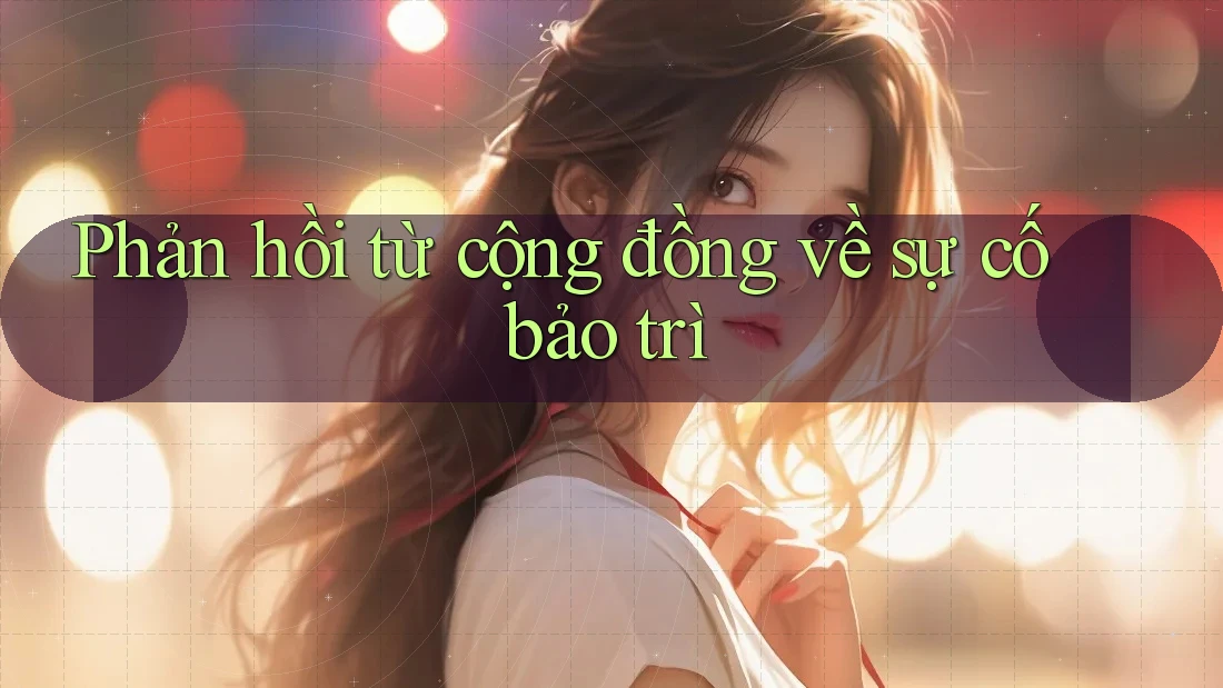 Phản hồi từ cộng đồng về sự cố bảo trì