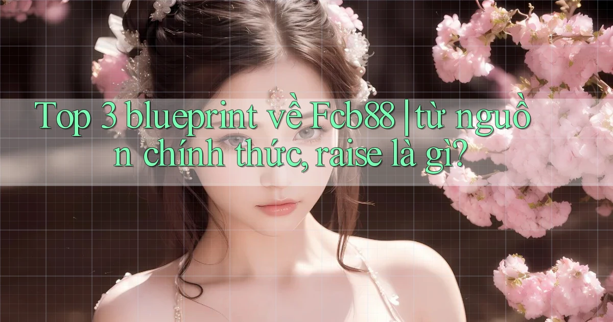 Top 3 blueprint về Fcb88 từ nguồn chính thức, raise là gì