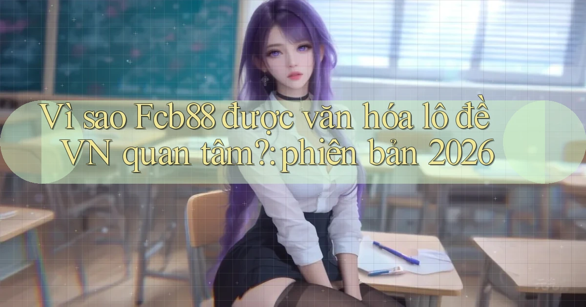 Vì sao Fcb88 được văn hóa lô đề VN quan tâm phiên bản 2026