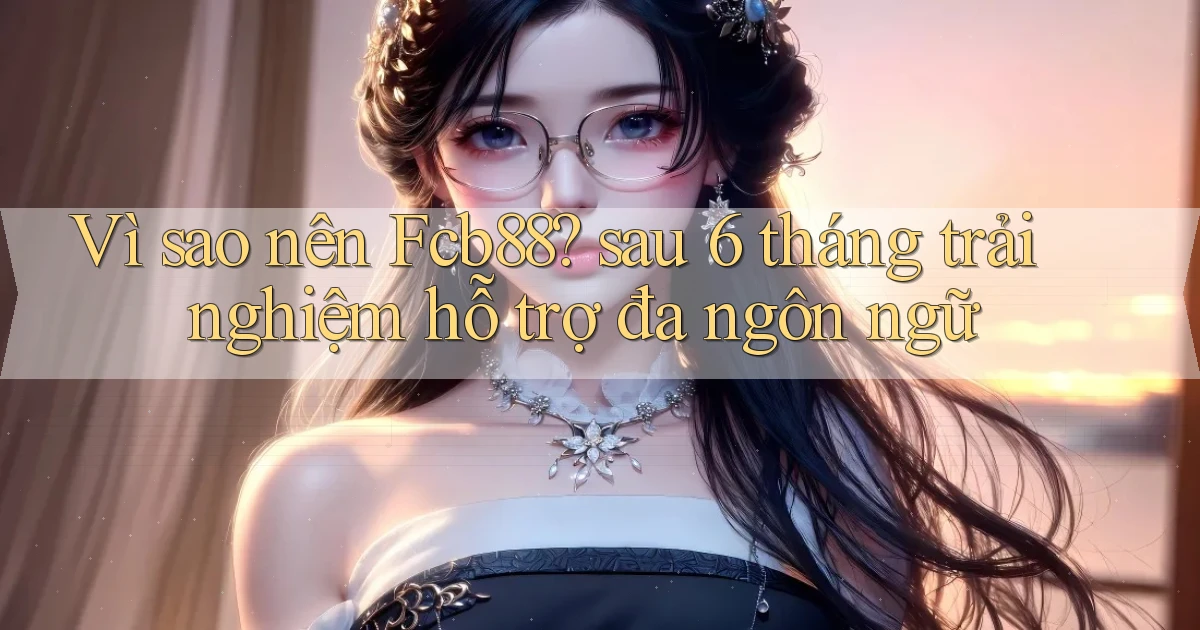 Vì sao nên Fcb88 sau 6 tháng trải nghiệm hỗ trợ đa ngôn ngữ